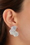 Heliophilia Silver Pendientes de Metal Plateados